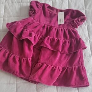 NWT Janie and Jack Velvet Tiered Dress